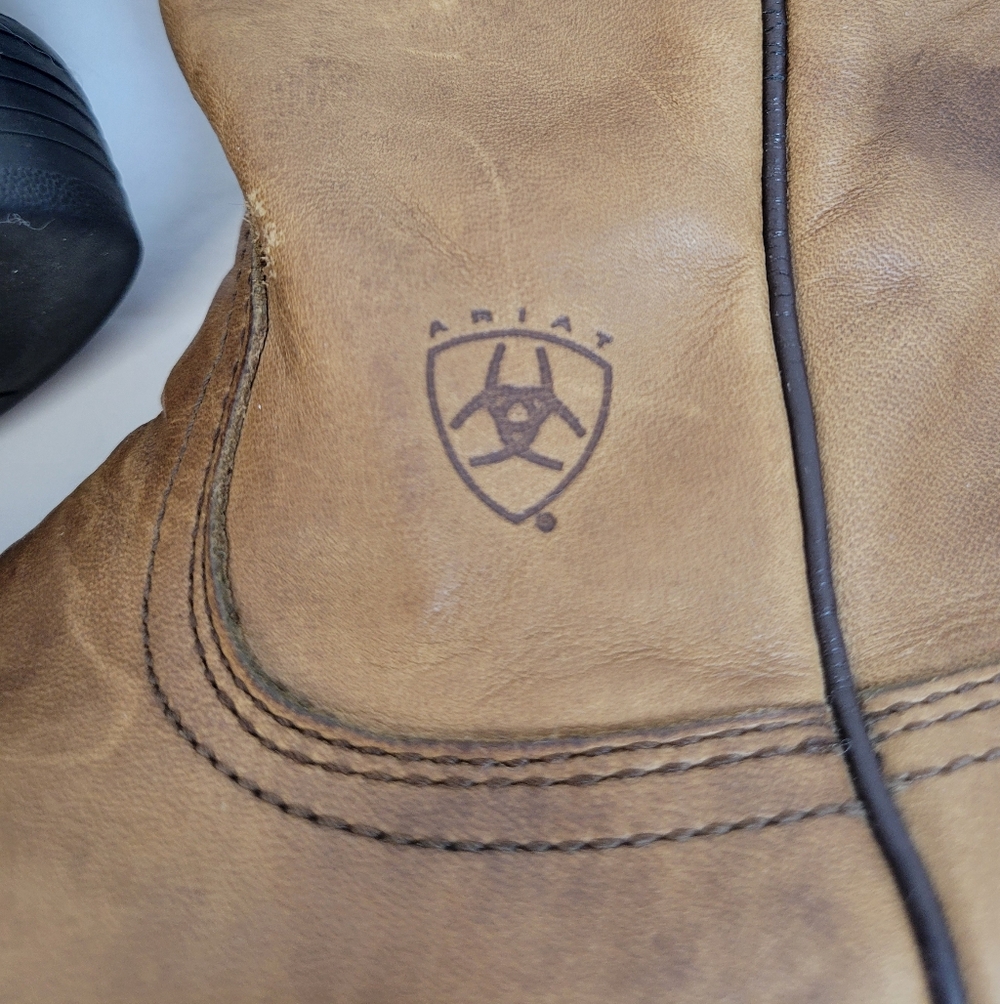 Ariat Heritage Western Roper Distressed Leather Low-profile Cowboy Boat - Picture 3 of 9